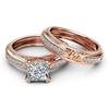 14K Gold Simulation Diamond Ring 1carat Mystic Engagement Bizuteria Anillos De Gemstone for Women Diamante Fashion Diamond Rings