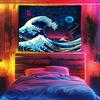 Great Wave Off Kanagawa Tapestry  Vibrant Wall Hanging for Bedroom and Living Room Decor Ideal Gift for Art Lovers
