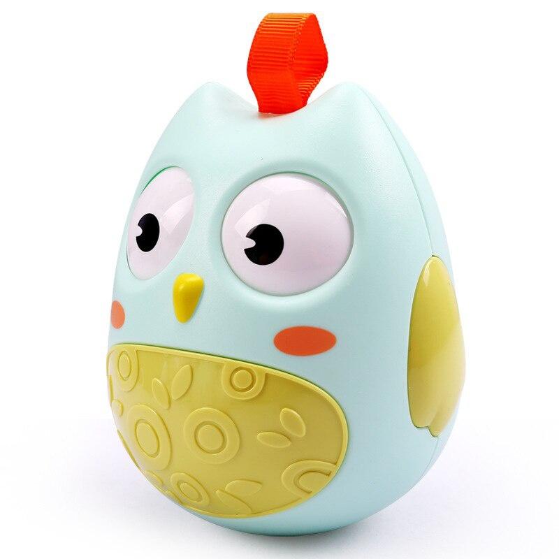 High Quality Cute Animal Owl Dog Rattles Toys Tumbler Fun Toy with Bell Toys Gifts Dog Puppy Tumbler Educational Toys with Bell