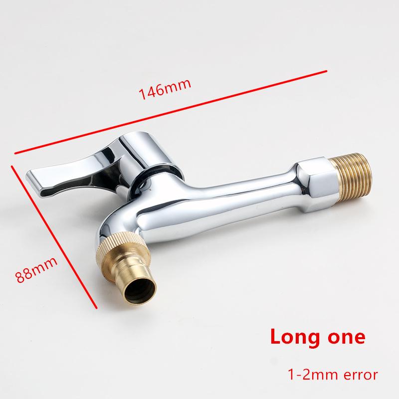 1Pc Brass Single Cold Water Wall Tap Garden Washing Machine Water Tap Basin Faucet Bibcock
