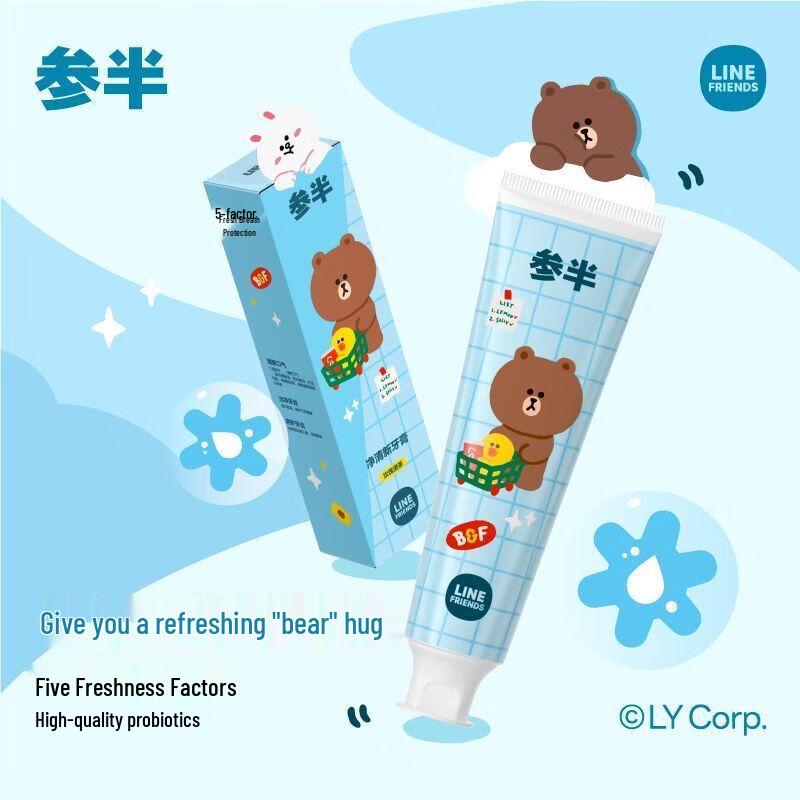 CANBAM Rose Green Tea Toothpaste (LINE FRIENDS Edition) 4-Pack