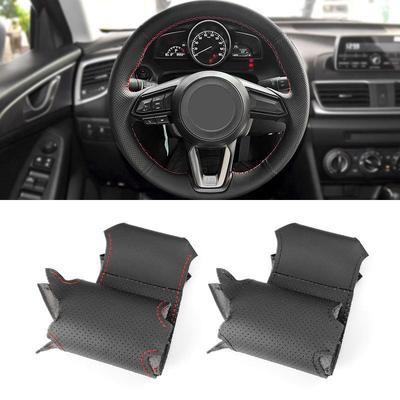 Car Accessories Interior Steering Wheel Leather Cover For Mazda 3 Axela 6 Atenza CX-5 CX-9 2017- CX-3 CX-4 2018 CX-8