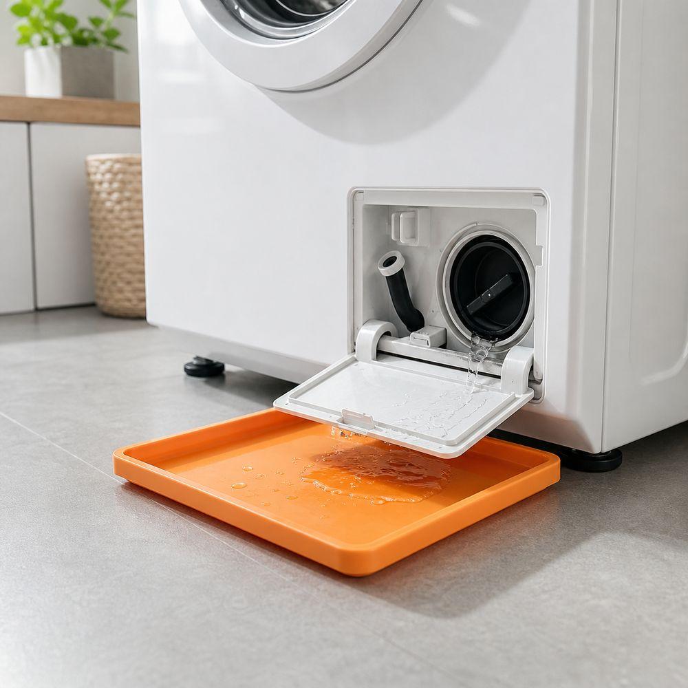 Universal Washing Machine Drain Tray Plastic Leak Catch Pan  Washing Machine Maintenance