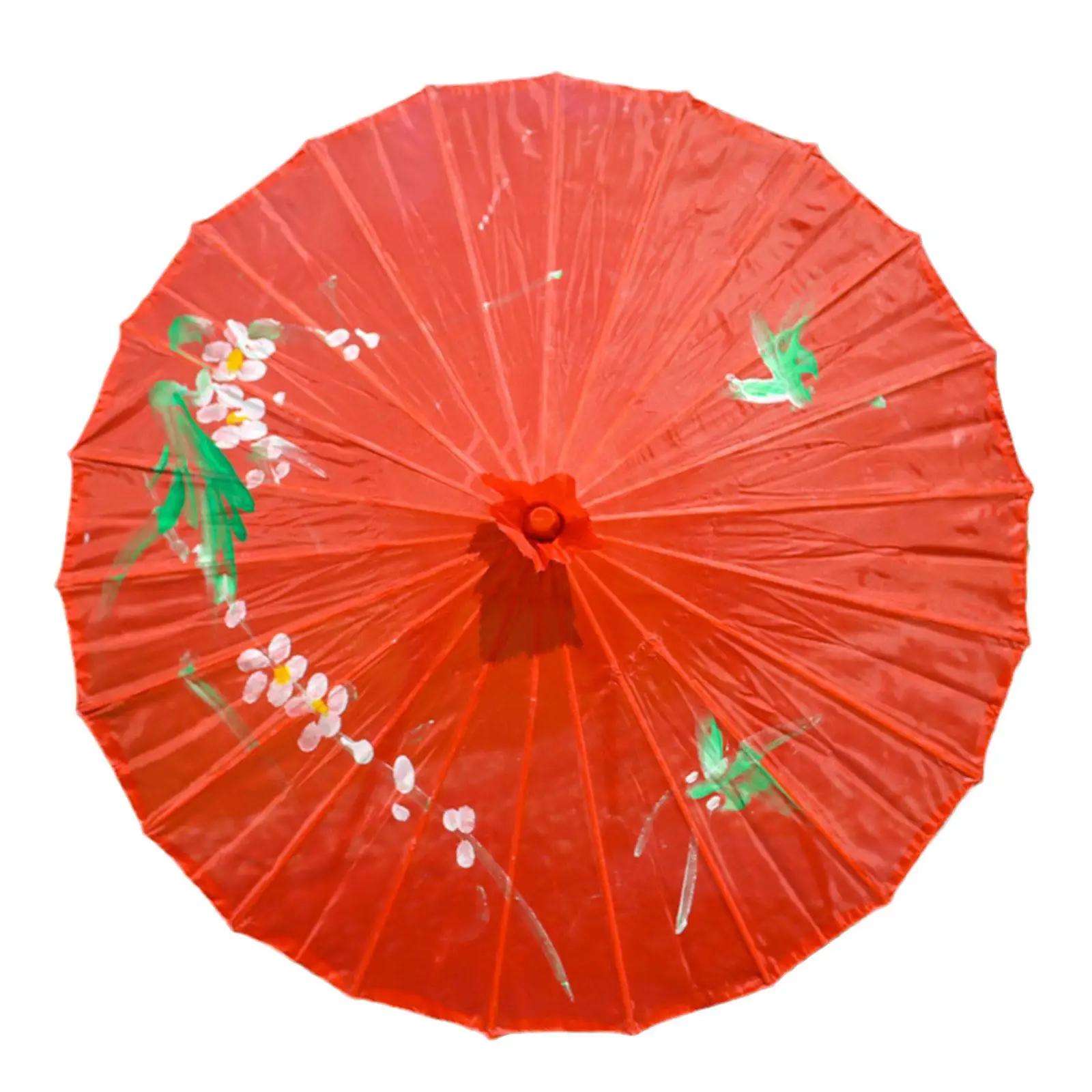 Chinese Style Oil Paper Umbrella Chinese Style Sunshade Parasol Home Intangible Supplies Cultural Chinese Decoration F3W8