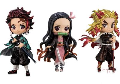 Demone Kimetsu no Yaiba Q posket Colore Speciale Metallic ver Kamado Tanjiro Nezuko Rengoku Anjuro Slayer