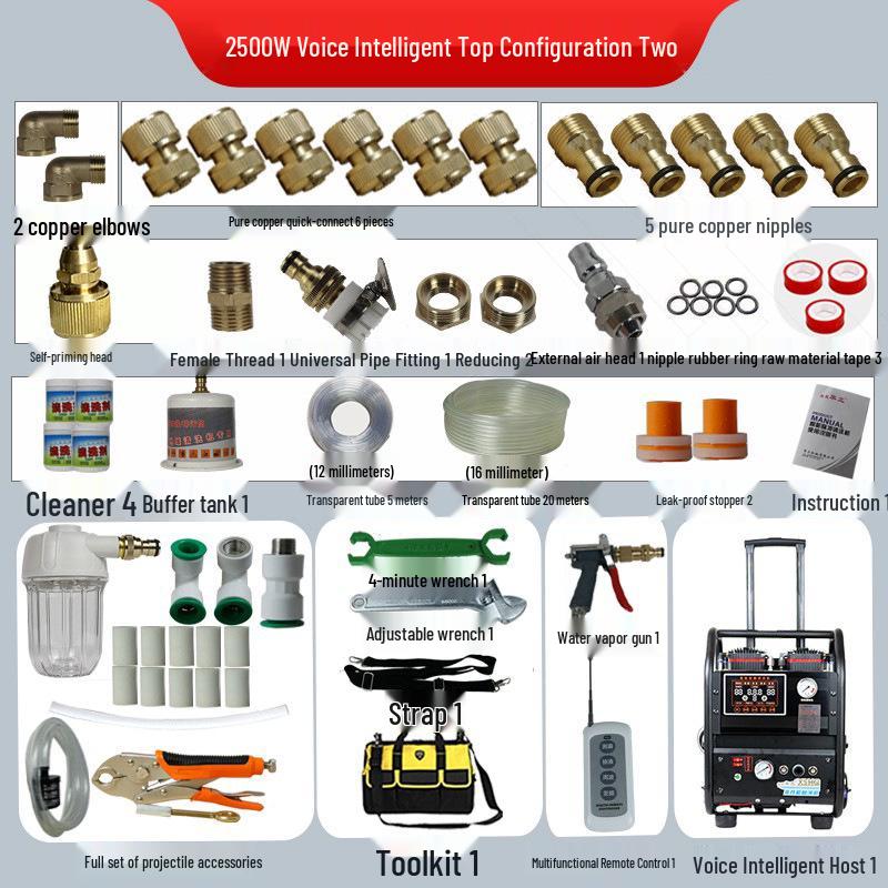 Huagong 2500 Geothermal Underfloor Heating Water Heater & Wall-Hung Boiler with Pulse Cleaning