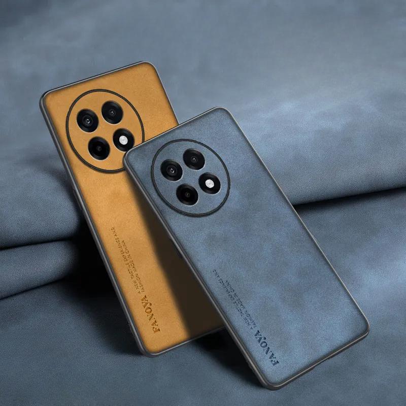 Πολυτελής Δερμάτινη Θήκη Skinsheep για Oneplus ACE 5 Pro ACE5 Ματ Σιλικονούχο Κάλυμμα για Oneplus ACE 5pro ACE 3V 3 Pro 1+13R TPU Αντικραδασμικός Προφυλακτήρας