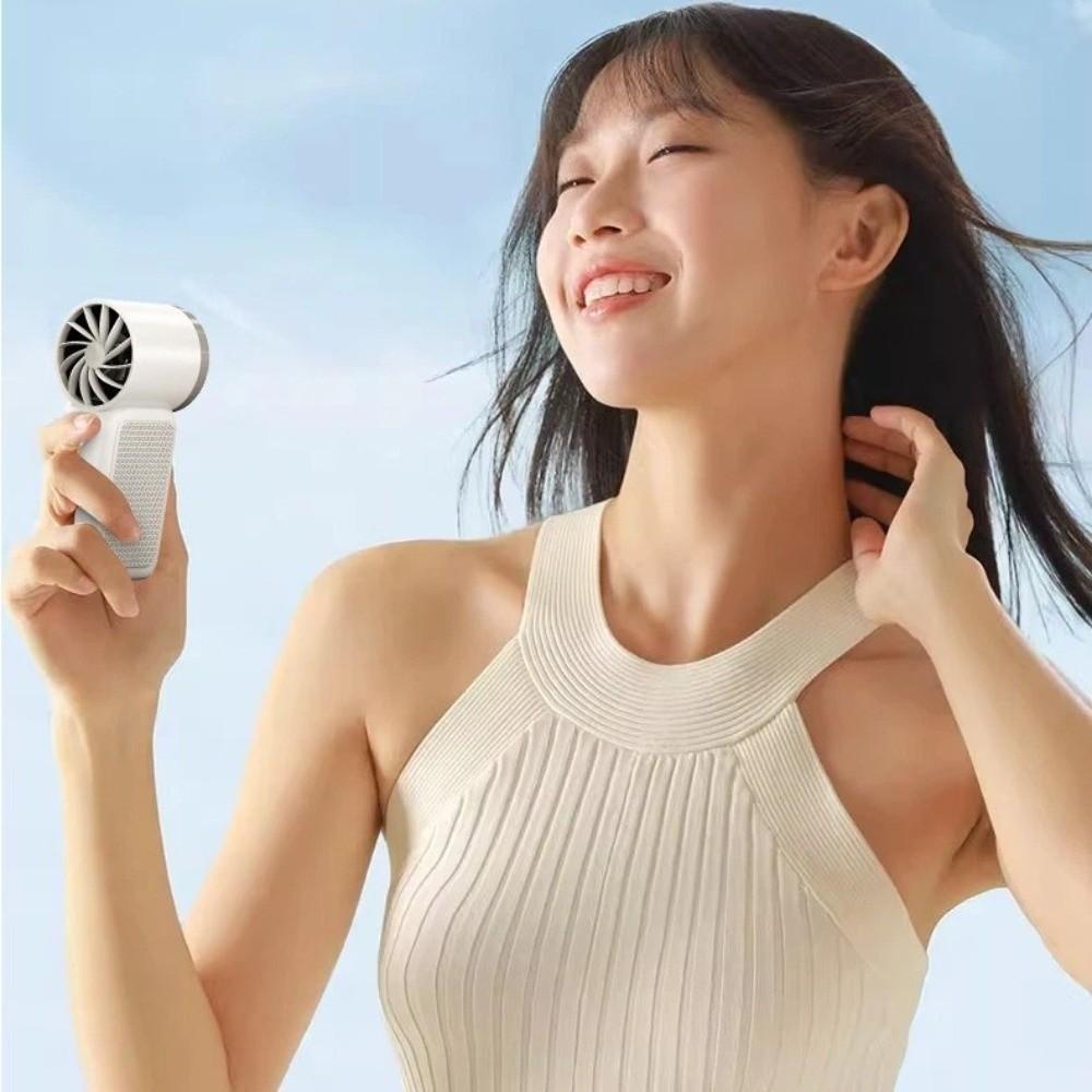 LED Display Desk Fan 100 Adjustable Settings Turbo Fan Portable Mini Handheld Fan  Outdoor