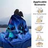 1pc Stitch Printing Blanket - Soft, All-Season Throw for Living Room, Bedroom,Travel