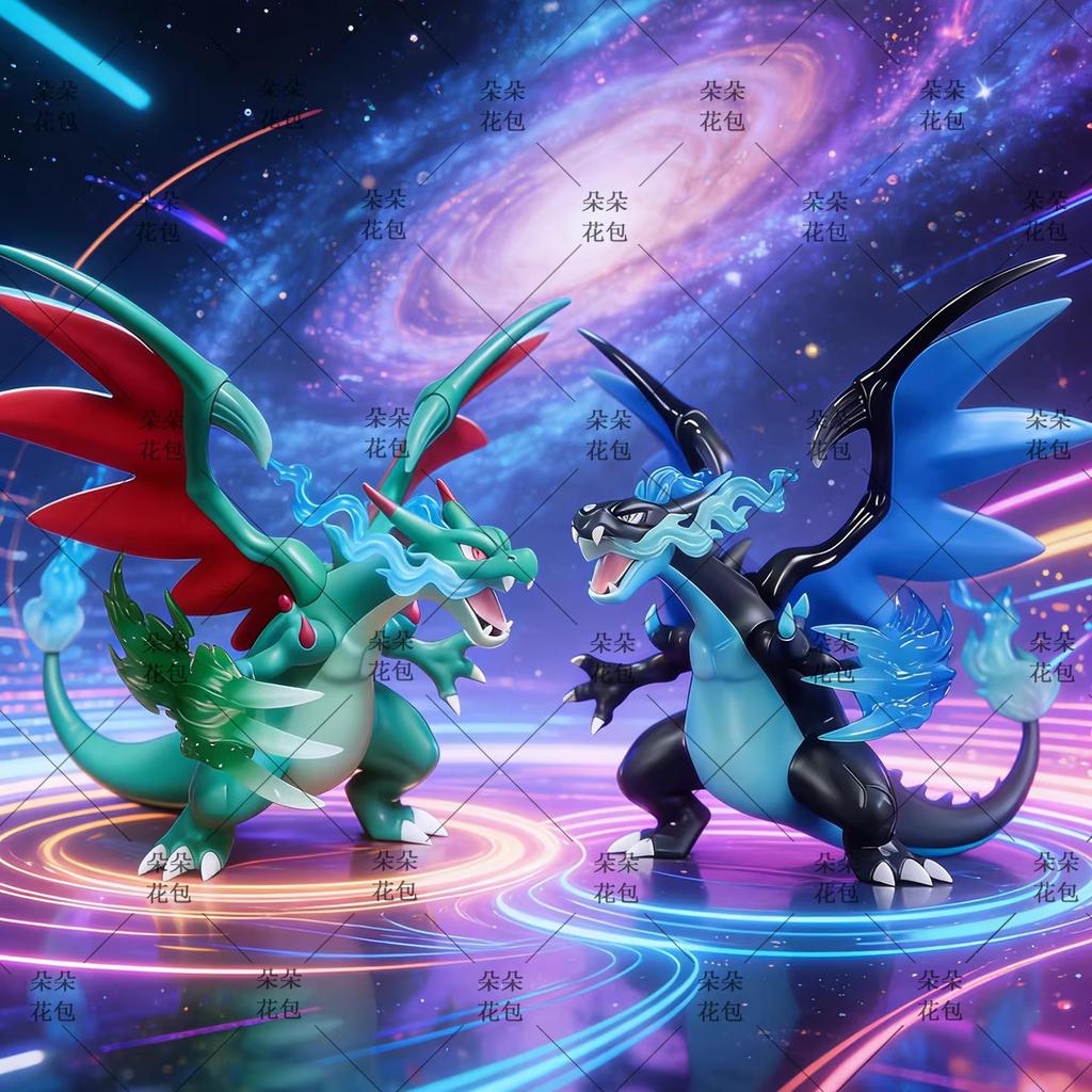 Joylode Toy Mega Charizard Figure Anime Dragon Pvc Statue Collectible Dragon Model Desktop Decoration For Adult Collectors Gifts