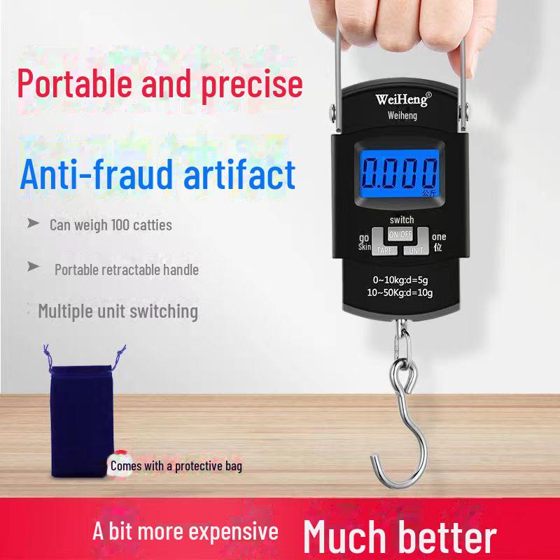 Cântar electronic portabil de mână de înaltă precizie pentru bagaje și pește