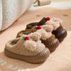 Winter Cute Children Home Slippers Plush Warm Thick Bottom Slides Cartoon Comfortable Non-Slip Slippers Indoor Outdoor Men Casual Slippers