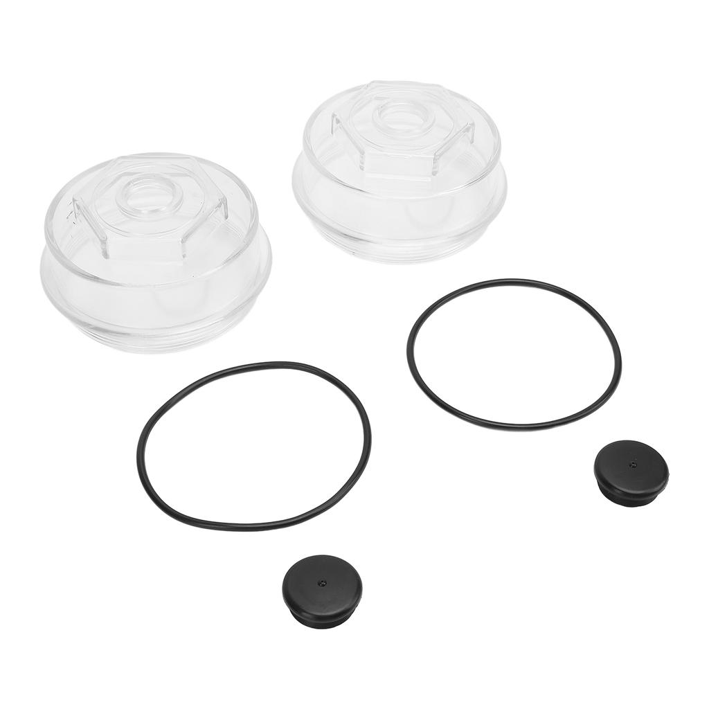2 Set Trailer Hub Replacement Oil Cap Kit 183772 KIT 4 Inch Axle Plastic Cap with O Rings Replacement for Dexter Axles