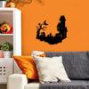 Metal Silhouette Yard Signs Wall Decor - Modern Delight for Halloween Room, Sticker Mural with Metal Wall Hanging