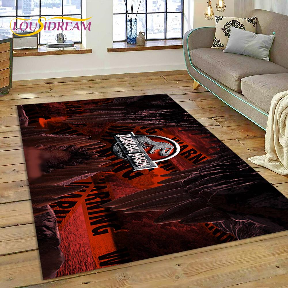 3D Cartoon Jurassic Park Dinosaur Dino Rug Carpet for Living Room Bedroom Decor,floor Mat Non-slip Decoration for Sofa Doormat