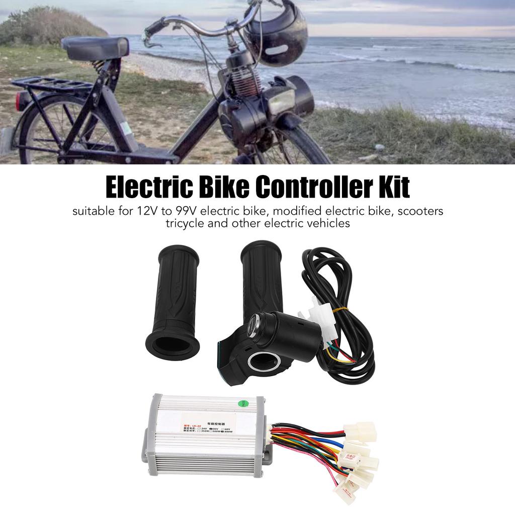 Fahrradmotor Controller Kit 36V 800W Gasgriff Leistungsanzeige Stabiler Bürstenmotor Controller für DIY Umbau