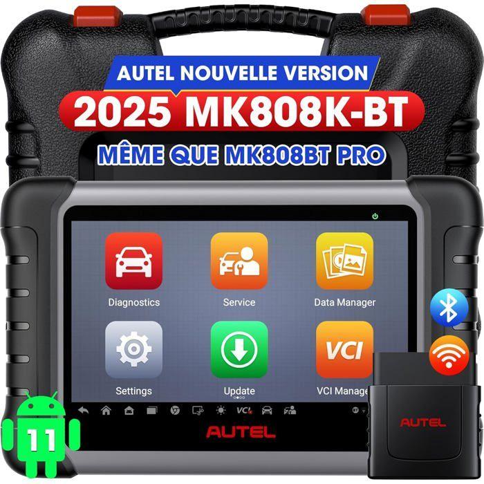 Valise de Diagnostic - AUTEL - MK808K-BT - Diagnostic bidirectionnel - 3000+ Tests actifs - Bluetooth sans fil