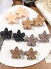 Nonslip Matte Flower Hair Claw Clips for Women Thick Thin Hair,Aesthetic Plumeria Hawaiian Accessories for Holiday Gifts