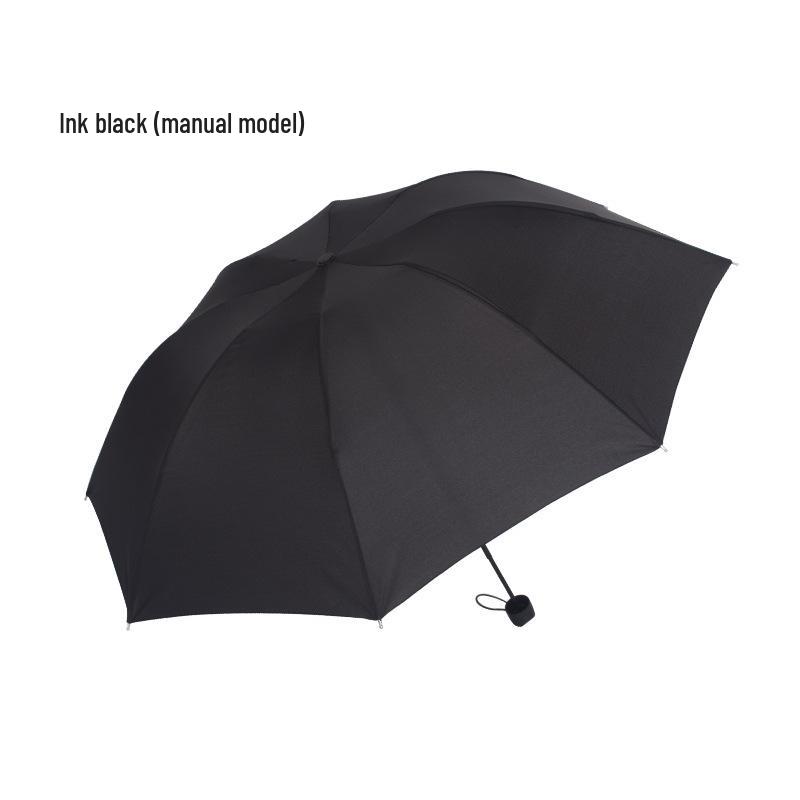 Men's Extra Large Solid Color Automatic Folding Umbrella - Self-Opening & Closing, Three-Fold Design, Sun & Rain Protection, Ideal for Business.