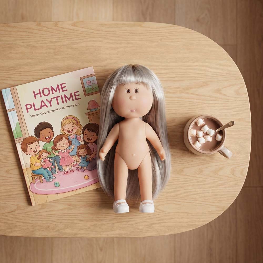 Curly Hair Mia Potato Dolls Dress Up Action Figure Body 14cm Bean Eye Vinyl Doll  Children Gift