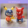 Cartoon Anime Avengers Pikachu Mini Doll Desktop Micro Landscape Decoration