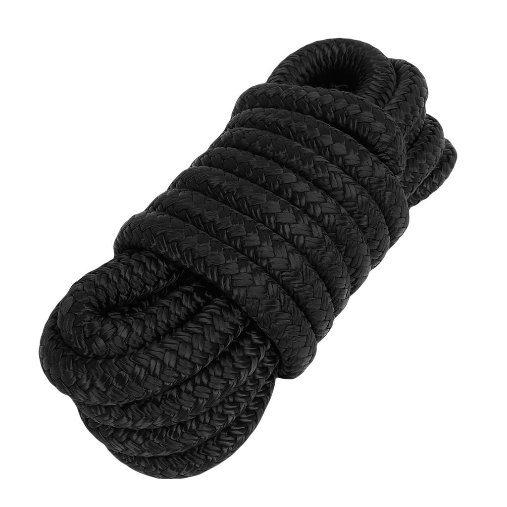 2 PEZZI Cima per Darsena Barca 1/2 Pollice X 15 Piedi Nylon Intrecciato Doppio Corda per Barca per Ormeggio con 12 pollici Linea di Ormeggio ad Alta Resistenza di Grado Marino