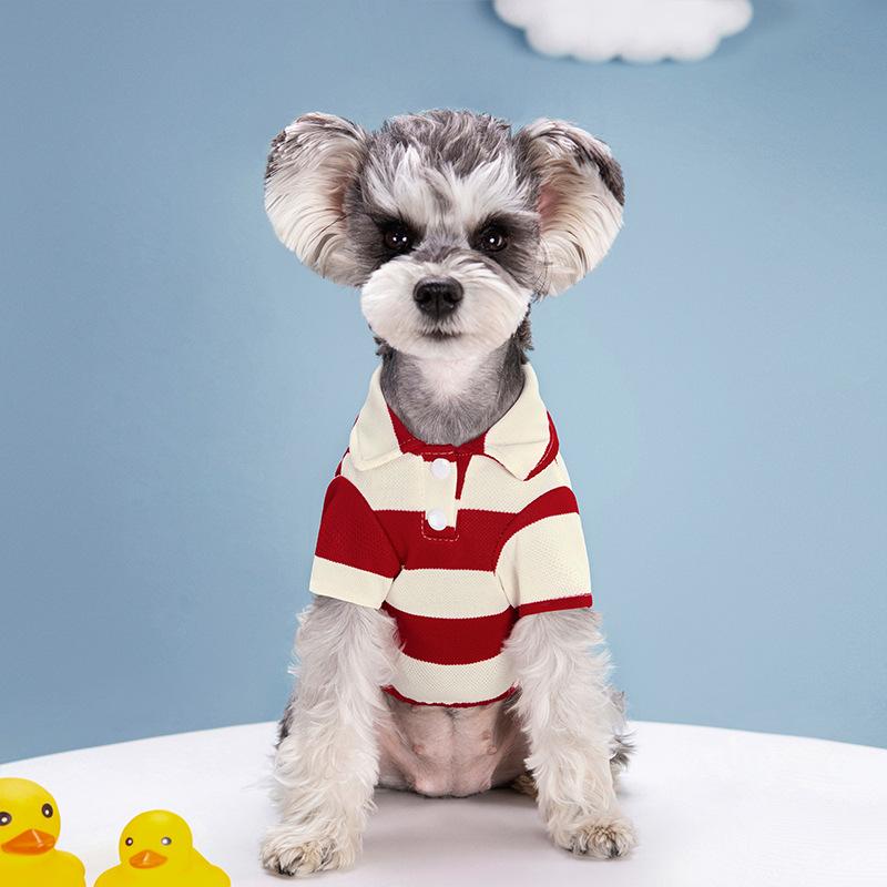 Koszulka Polo dla psa Letnie ubrania dla psa Codzienna odzież dla małych i dużych psów Koty T-shirt Chihuahua Mops Kostiumy Yorkshire Koszulki