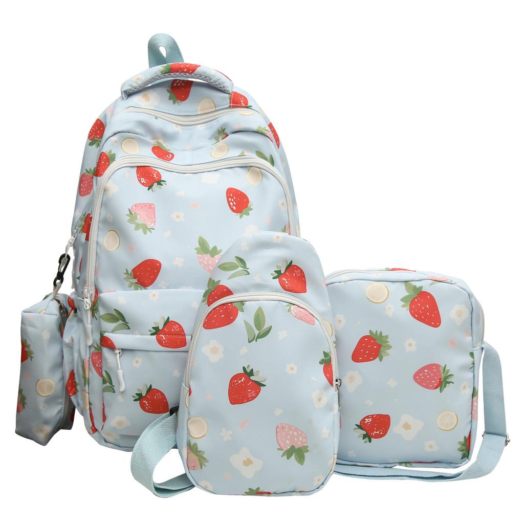 Schoolbag Junior and High School Students Travel Japanese Small Fresh Backpack Girls Lightweight Large Capacity Street Trend Schoolbag Backpack