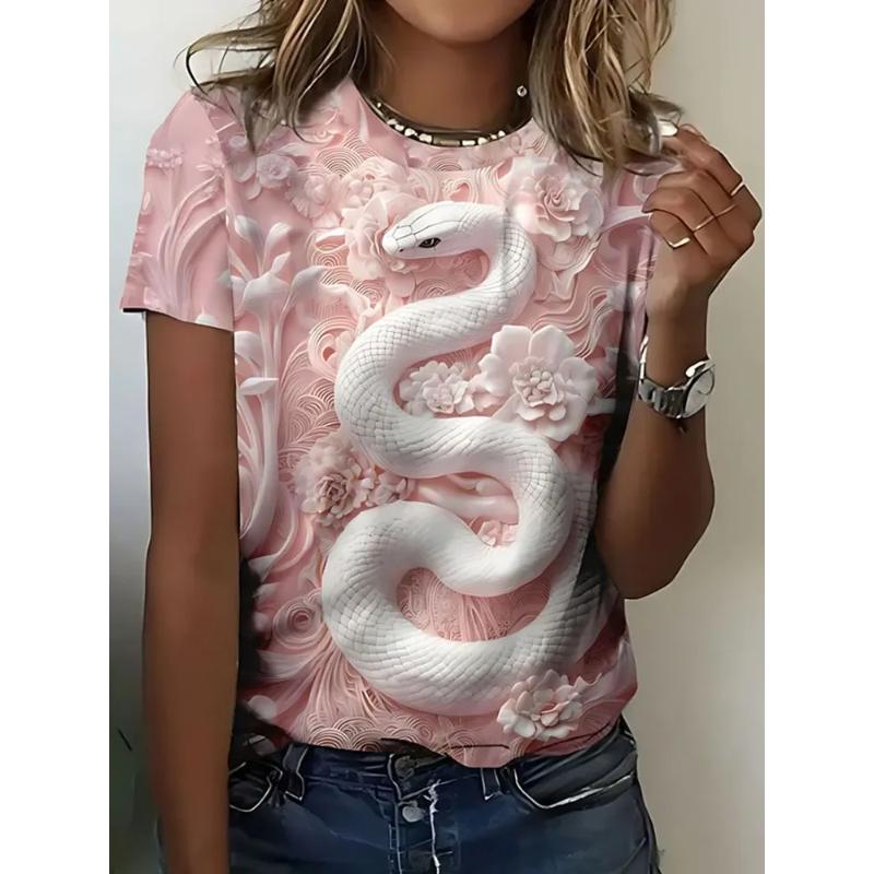 Women's Tops Versatile Comfortable Short Sleeves Fashion Crew Neck Loose T-Shirts Women’s