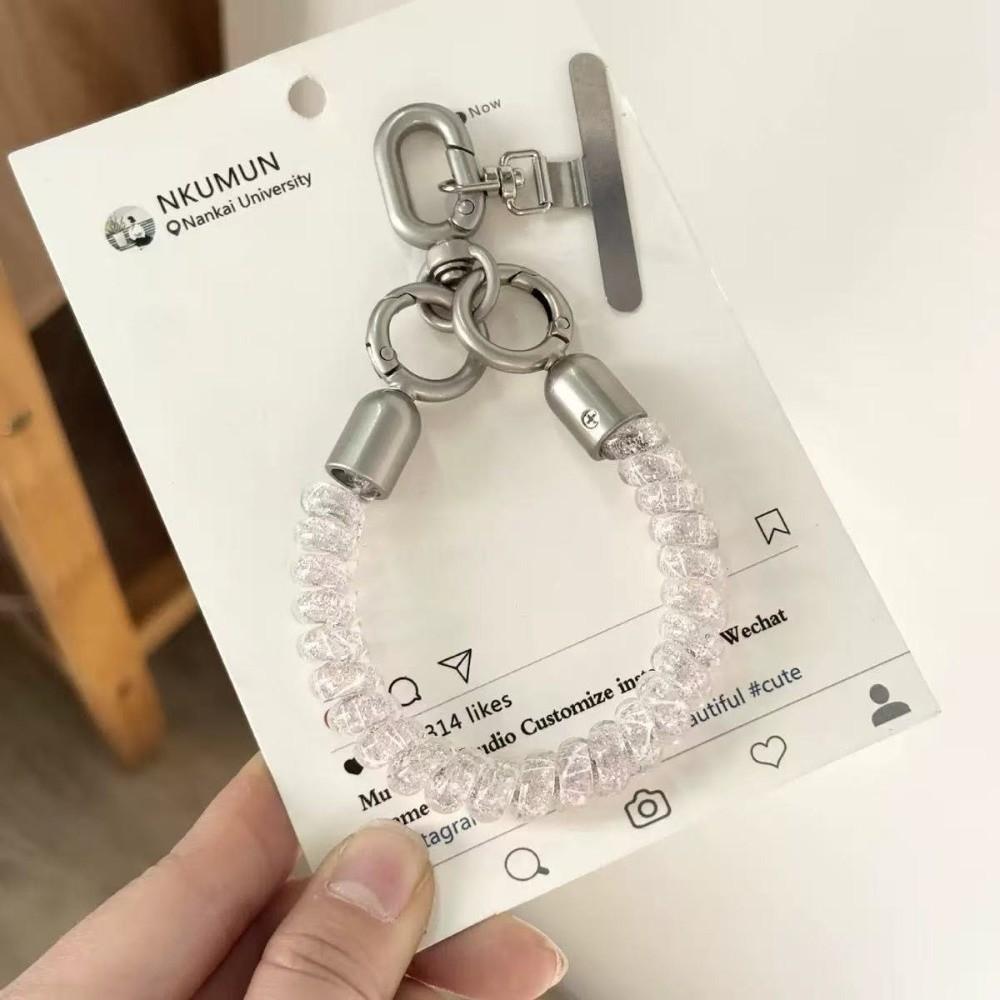 Coiled Telephone Cord Phone Wrist Strap TPU Phone Wrist Chain Durable Phone Case Charm Strap 7