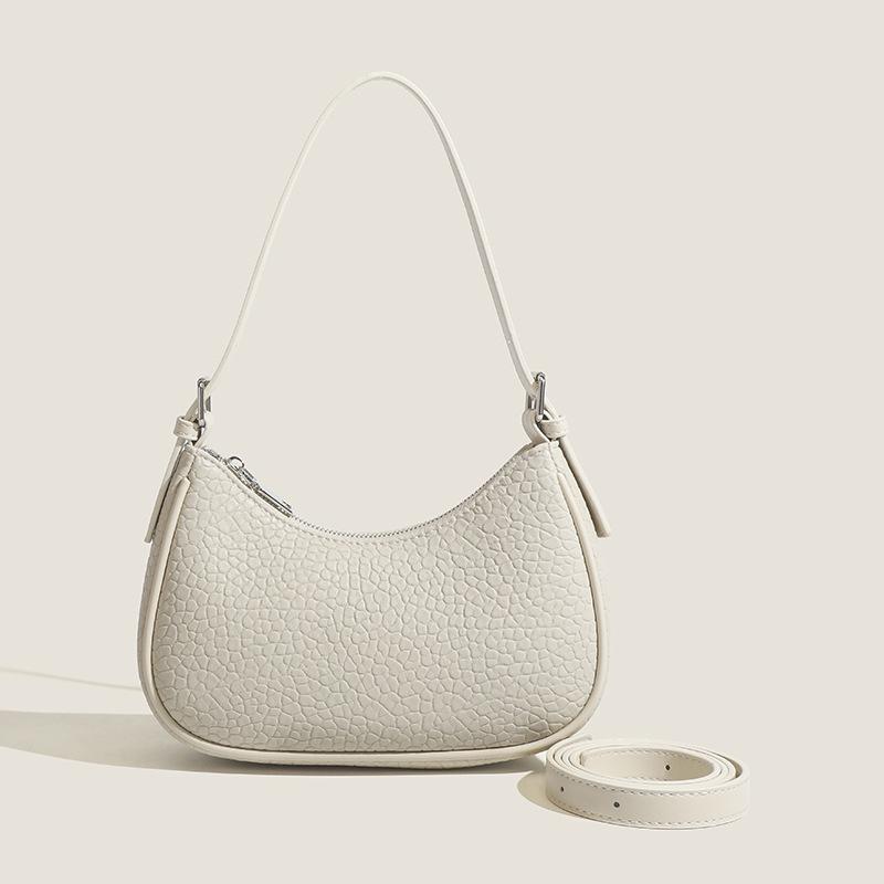 Trendy Textured Baguette Bag: 2025 New All-Match Crossbody & Shoulder Bag for Women