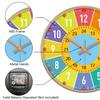 New Early Education Wall Clock For Living Room Home Bedroom Children's Room Non Ticking Silent Non Ticking Wall Hanging Clock