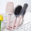 Macaron Cushion Korean Style Curling Vent Brush - Fluffy, Large Curve Styling for High Crown