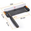 WORKLION Paper Lightweight Mini Paper Cuts with Ruler Cutter Trimmer, A4/A5 Compatible, Paper, Photos, Coupons, Labels, Cards, (Black)
