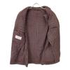 LARDINI JY326AQ22 Black X Gold Houndstooth Wool Cotton 3B Jacket Jacket 52 Black Bordeaux CheckUsed