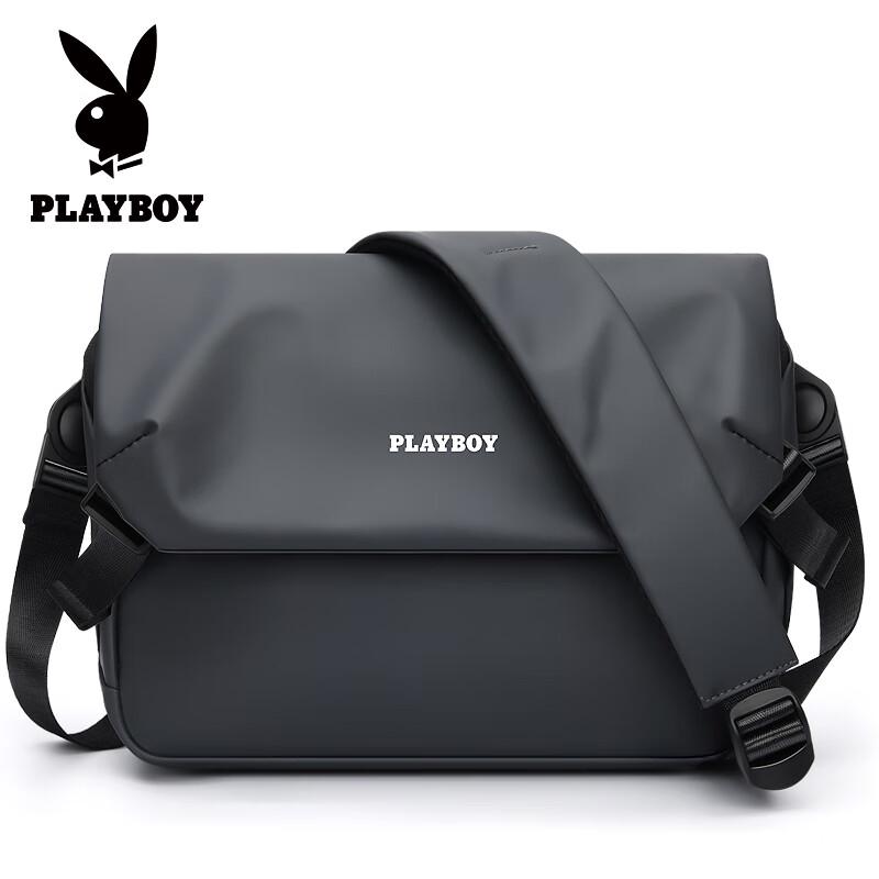 Playboy Men's Casual Business Fabric Messenger Bag