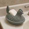Fun Hen Shape Foaming Soap Holder Stand Chicken Planter With Large Capacity for Farmhouse Garden Bathroom Organization