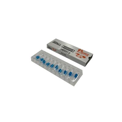 STANLEY MC42B Miniature Bulbs, Rubber Cap, T4.2, Blue, Pack of 10
