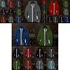 Men's Windbreaker Luminous Zipper Hoodie Jacket Perfect For Outdoor Sports Activities