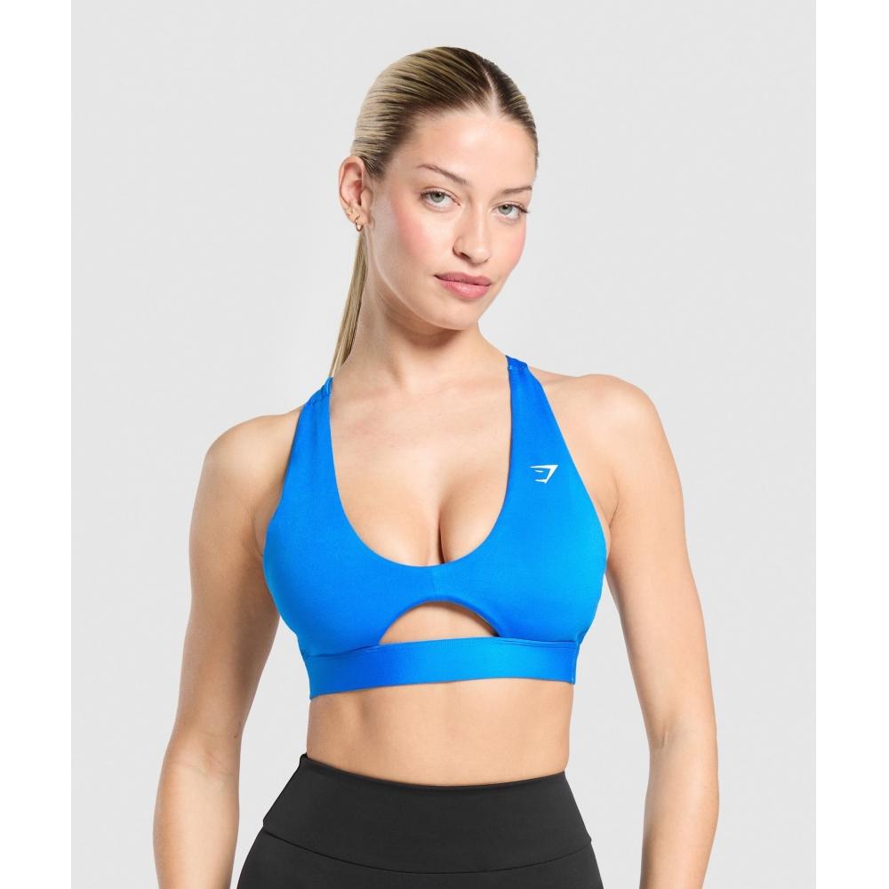 

Gymshark Peek A Boo Sports brA barbell Синий b8A5z Udbt XS