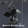 1pcs Ancient Spartan Rome Soliders Figurines Miniatures Vintage Metal Warrior Soldiers Model Statue Desktop Ornament Gifts