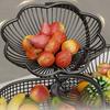 Large Capacity Vegetable Storage Rack Hollow-Out Fruit Basket Metal Storage Basket  Kitchen