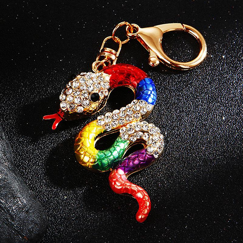 

Год Змеи по китайскому зодиаку Счастливый кулон Брелок Креативное кольцо для ключей Аксессуары Женщины Мужчины Шарм для сумки Вечеринка Подарок на год