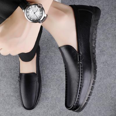 2024 Novos Sapatos de Couro Minimalistas de Alta Qualidade Mocassins Casuais Negócios Slip on Sapatos Masculinos Flats Moda Conforto Homens Sapatos de Condução de Barco
