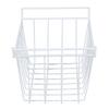 2Pcs Refrigerator Storage Basket Organizer Hanging Metal Rack with PE Coating Freezer Metal Wire Basket Kitchen Appliance