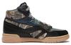 Li Ning Cushioning Slip Resistant High top Skateboard Shoes Women's Blue Black AZGS044-3