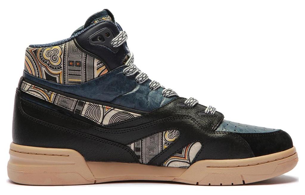 Li Ning Cushioning Slip Resistant High top Skateboard Shoes Women's Blue Black AZGS044-3