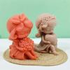 Cute Little Girl Silicone Moulds Scented Candle Molds DIY Cake Chocolate Decor