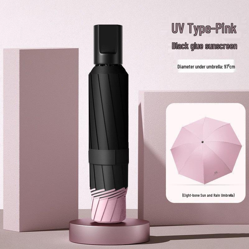 Women's Oversized Folding Umbrella – Thickened, Large, for Sun and Rain
