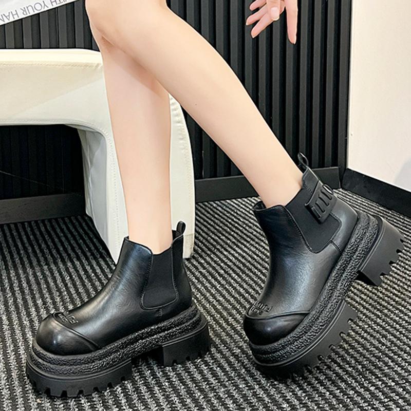 High Heels Ankle Women Boots Fashion Casual Platform Shoes  Winter New Sport Motorcycle Boots Cozy Retro Designer Boots Lady